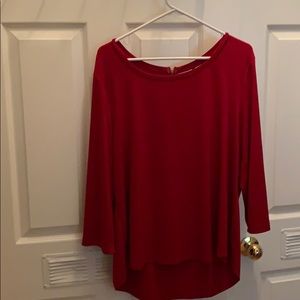 Chico’s red shirt. Size 3